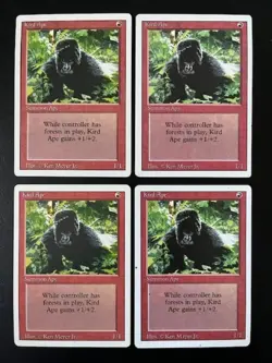 MTG- Kird Ape x4 - Revised - Image 1