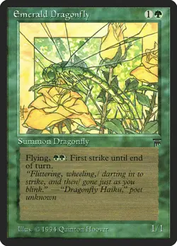 1x Emerald Dragonfly - NM - See Pic for Set - SPARROW MAGIC mtg - Image 1