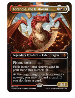 Lorehold, the Historian - Borderless Secrets of Strixhaven MTG - Image 1