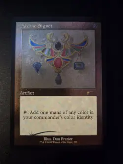 MTG Secret Lair - Arcane Signet - Foil Etched NM - Image 1