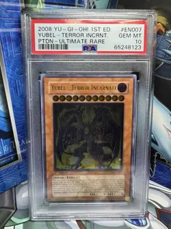G2U PSA 10 YUGIOh PTDNEN007 Yubel Terror Incarnate Ultimate Rare 1st Edition - Image 1