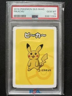 PSA 10 2019 Pokemon Old Maid PIKACHU - Image 1