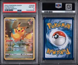 2023 POKEMON SWORD & SHIELD CROWN ZENITH #GG30 FULL ART/PIKACHU PSA 8 - Image 3