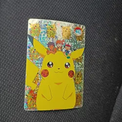 POKEMON POCKET MONSTERS VENDING PRISM STICKER 442 GIANT PIKACHU MISTY ASH - Image 1