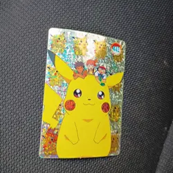 POKEMON POCKET MONSTERS VENDING PRISM STICKER 442 GIANT PIKACHU MISTY ASH - Image 3
