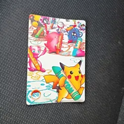 POKEMON POCKET MONSTERS VENDING PRISM STICKER 442 GIANT PIKACHU MISTY ASH - Image 4