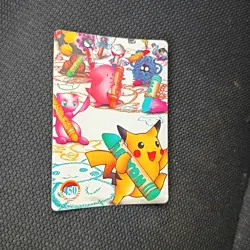 POKEMON POCKET MONSTERS VENDING PRISM STICKER 442 GIANT PIKACHU MISTY ASH - Image 5
