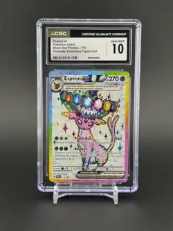 CGC 10 Espeon ex 175 SVP Black Star Promo Prismatic Evolutions Pokemon Gem Mint - Image 1