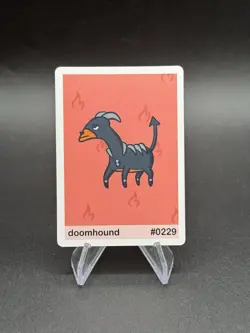 Doomhound - Houndoom #229 Pookiemoot Series 2 Custom Fan Art Pokemon - Image 1