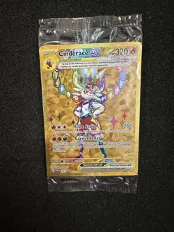 Cinderace ex - SVP 163 - SEALED Stellar Crown UPC Black Star Promo Pokemon Card - Image 1