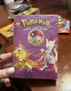Wizards of the Coast Pokemon Zap! Theme Deck Sealed Pikachu Mewtwo English - Image 1