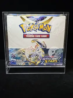 ✨Pokemon Sword & Shield Brilliant Stars Booster Box SEALED w/ Acrylic - MINTY🔥 - Image 2
