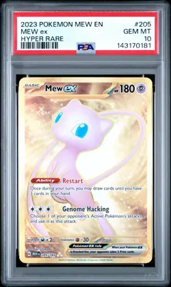 **PSA 10** Pokemon 151 SV3.5 MEW-EN Mew EX 205/165 - Image 1