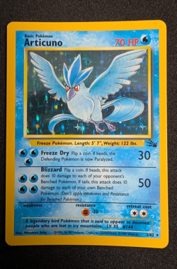 Articuno - Fossil Holo Rare 2/62 - Pokemon TCG (Vintage WOTC) - MP - Image 4