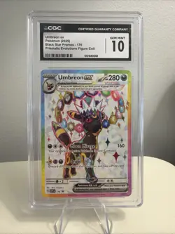 Pokemon Umbreon ex Prismatic Evo. Figure Coll. Promo SVP EN 176 CGC 10 Gem Mint - Image 1