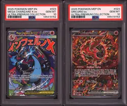 Pokemon Mega Charizard X ex 023 Oricorio ex 024 Sequential Set GEM MINT PSA 10 - Image 1