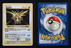 Zapdos Holo Shadowless Pokemon Base Set #16 1999 - Image 3