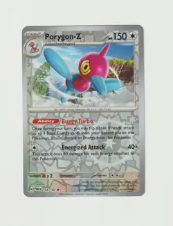 Porygon-Z Pokemon Scarlet & Violet SV04 Paradox Rift Card 144/182 Reverse Holo - Image 1