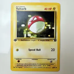 Voltorb 69/82 1st Edition Team Rocket Vintage WOTC Pokemon TCG - Image 1