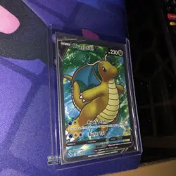 Pokemon TCG Dragonite V (Full Art) Pokemon GO 076/078 Holo Ultra Rare - Image 1