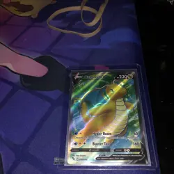 Pokemon TCG Dragonite V (Full Art) Pokemon GO 076/078 Holo Ultra Rare - Image 3