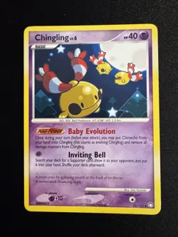 Chingling 42/123 Mysterious Treasures Uncommon Pokemon TCG 2007 LP - Image 1