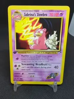 2000 Pokemon Gym Heroes 1st Edition #60/132 Sabrina's Slowbro - Image 1
