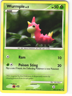Wurmple Common Pokemon TCG Platinum 103/127 - Image 1
