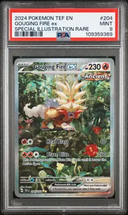 2024 POKEMON TEMPORAL FORCES SPECIAL ILLUSTRATION RARE GOUGING FIRE EX PSA 9 - Image 1