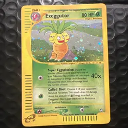 2003 Exeggutor H10/H32 Aquapolis Holo Rare SWIRL LP-NM E-Reader Pokemon Card - Image 1