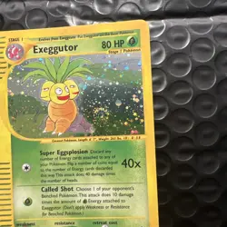 2003 Exeggutor H10/H32 Aquapolis Holo Rare SWIRL LP-NM E-Reader Pokemon Card - Image 3