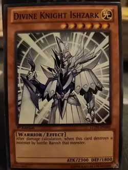 Divine Knight Ishzark - 1st Edition - Yugioh Light Monster - Vintage - Image 1