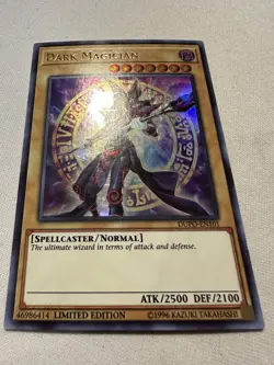 Yu-Gi-Oh! Dark Magician DUPO-EN101 Ultra Rare Limited Edition HP (see photos) - Image 1