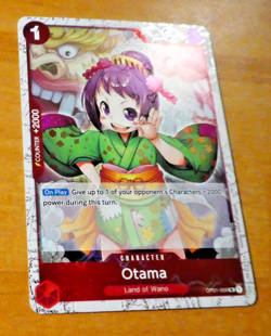 ONE PIECE ENGLISH CARD HOLO GAME CARTE OTAMA OP01-006 MINT - Image 1