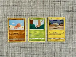 Pokemon TCG Asako Ito Illustrator Lot - 3 Bulk Cards - Stitched Art - Near Mint - Image 1