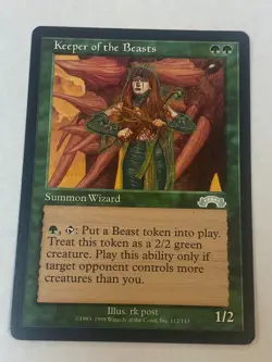 Keeper of the Beasts - Magic the Gathering MTG Exodus Single Card - Image 1