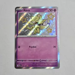 Abra 148/091 Paldean Fates NM Pokemon Card – Shiny Rare - Image 1
