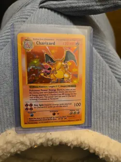 Pokemon TCG Base Set Charizard 4/102 Holo Rare 1999 Vintage Card Shadowless - Image 1