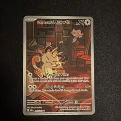 Pokemon Team Rocket's Meowth Illustration Rare DR1 203/182 Card 70 HP Fury Swip… - Image 1
