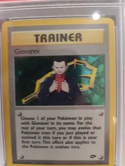 Giovanni Trainer Gym Challenge Holo Pokemon Card WOTC Near Mint PSA 7 - Image 3