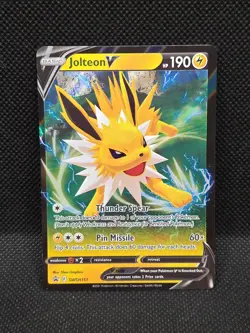 Jolteon V SWSH151 Sword & Shield Black Star Promo Card Holo 2021 Pokemon - Image 1