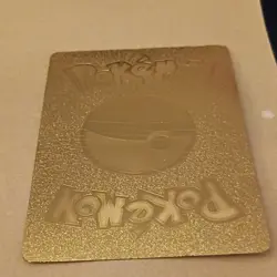 Pokemon Pikachu 075/073 Gold Metal Promo Foil Card 2021 HP 70 Attack 60 - Image 2