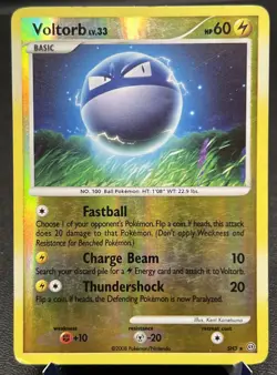 Shiny Voltorb LV.33 SH3 HP Sharpie Marker Reverse Holo Pokemon Card! - Image 1