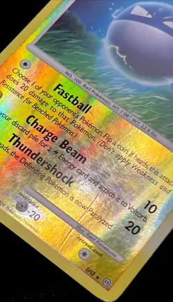 Shiny Voltorb LV.33 SH3 HP Sharpie Marker Reverse Holo Pokemon Card! - Image 2