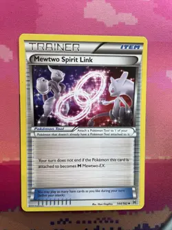 Pokemon Card Mewtwo Spirit Link Breakthrough Uncommon 144/162 Near Mint - Image 1