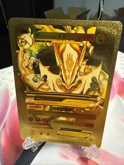 M Rayquaza EX Gold Foil HP 700 Fan Art Display Card Roar Of Time 💥💥💥💥￼ - Image 1