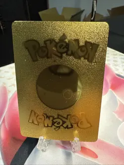 M Rayquaza EX Gold Foil HP 700 Fan Art Display Card Roar Of Time 💥💥💥💥￼ - Image 3