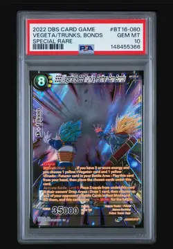 2022 Dragon Ball Super Card Game SSB Vegeta & SS Trunks Father Son Bonds PSA 10 - Image 1