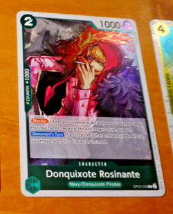 ONE PIECE ENGLISH CARD HOLO GAME CARTE Donquixote Rosinante OP05-030 MINT - Image 1