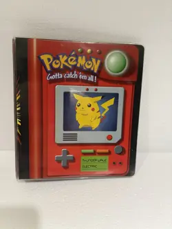 1997 Pokemon pikachu Ash Trading Card Album Vintage 3 Ring Binder vintage - Image 2
